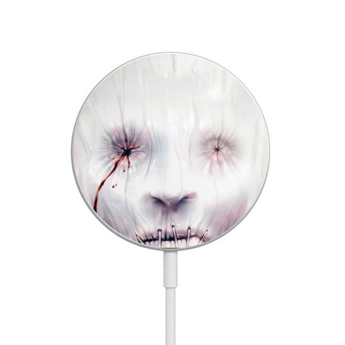 S0884 Horror Face Magnetic Wireless Charger Pad with MagSafe 15W for iPhone 16 15 14 13 12