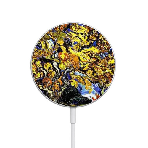 S0902 Mulberry Tree Van Gogh Magnetic Wireless Charger Pad with MagSafe 15W for iPhone 16 15 14 13 12