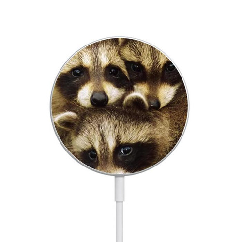 S0977 Baby Raccoons Magnetic Wireless Charger Pad with MagSafe 15W for iPhone 16 15 14 13 12 S0977 Baby Raccoons Magnetic Wireless Charger Pad with MagSafe 15W for iPhone 16 15 14 13 12