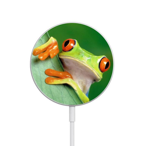 S1047 Little Frog Magnetic Wireless Charger Pad with MagSafe 15W for iPhone 16 15 14 13 12