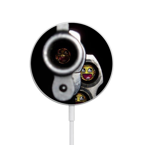 S1109 Smile Bullet Gun Magnetic Wireless Charger Pad with MagSafe 15W for iPhone 16 15 14 13 12