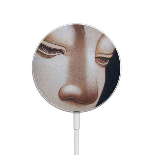 S1255 Buddha Face Magnetic Wireless Charger Pad with MagSafe 15W for iPhone 16 15 14 13 12