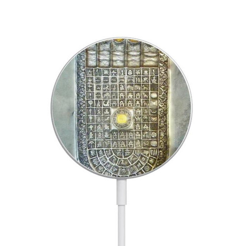 S1484 Buddha Footprint Magnetic Wireless Charger Pad with MagSafe 15W for iPhone 16 15 14 13 12