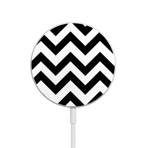 S1613 Chevron Zigzag Magnetic Wireless Charger Pad with MagSafe 15W for iPhone 16 15 14 13 12