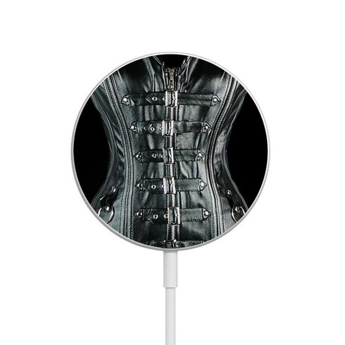 S1639 Gothic Corset Black Magnetic Wireless Charger Pad with MagSafe 15W for iPhone 16 15 14 13 12