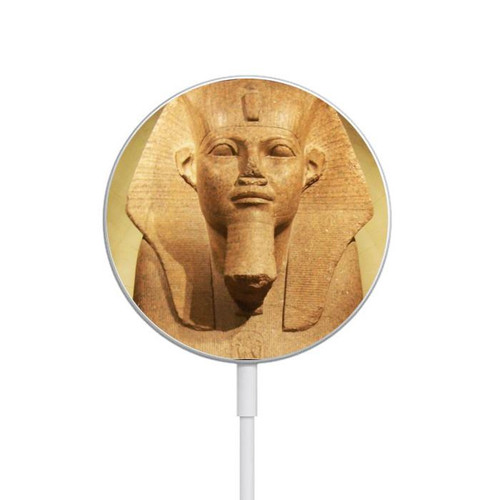 S1973 Sphinx Egyptian Magnetic Wireless Charger Pad with MagSafe 15W for iPhone 16 15 14 13 12