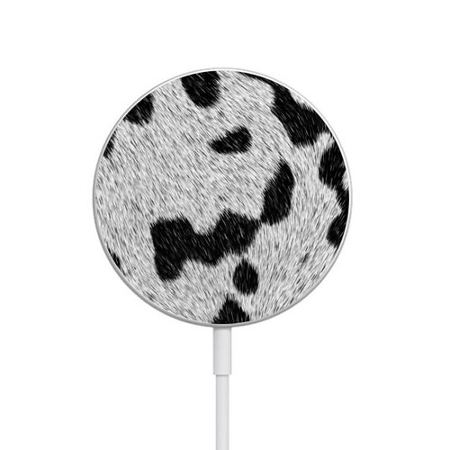 S2170 Cow Fur Texture Graphic Printed Magnetic Wireless Charger Pad with MagSafe 15W for iPhone 16 15 14 13 12