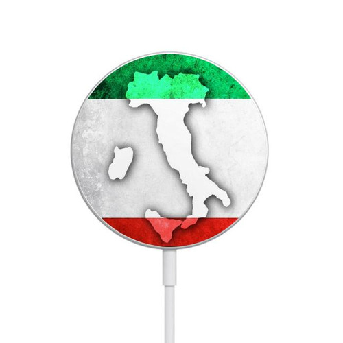 S2338 Italy Flag Magnetic Wireless Charger Pad with MagSafe 15W for iPhone 16 15 14 13 12