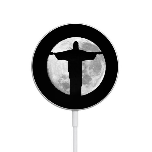 S2511 Jesus Statue Christ Rio de Janeiro Magnetic Wireless Charger Pad with MagSafe 15W for iPhone 16 15 14 13 12