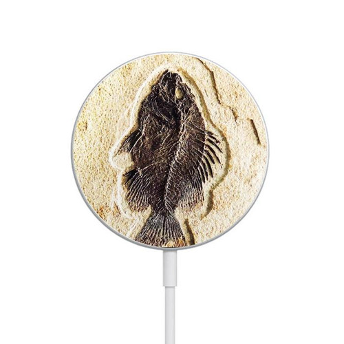 S2562 Fossil Fish Magnetic Wireless Charger Pad with MagSafe 15W for iPhone 16 15 14 13 12