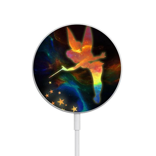S2583 Tinkerbell Magic Sparkle Magnetic Wireless Charger Pad with MagSafe 15W for iPhone 16 15 14 13 12