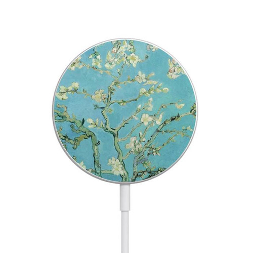 S2692 Vincent Van Gogh Almond Blossom Magnetic Wireless Charger Pad with MagSafe 15W for iPhone 16 15 14 13 12