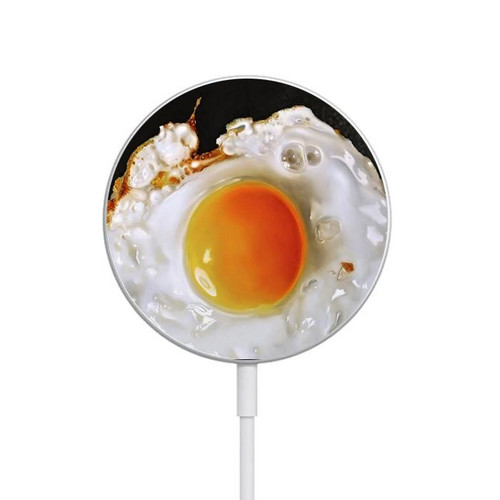 S2695 Fried Egg Magnetic Wireless Charger Pad with MagSafe 15W for iPhone 16 15 14 13 12