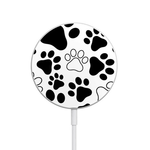 S2904 Dog Paw Prints Magnetic Wireless Charger Pad with MagSafe 15W for iPhone 16 15 14 13 12