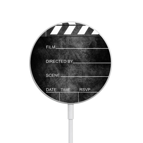 S2919 Vintage Director Clapboard Magnetic Wireless Charger Pad with MagSafe 15W for iPhone 16 15 14 13 12