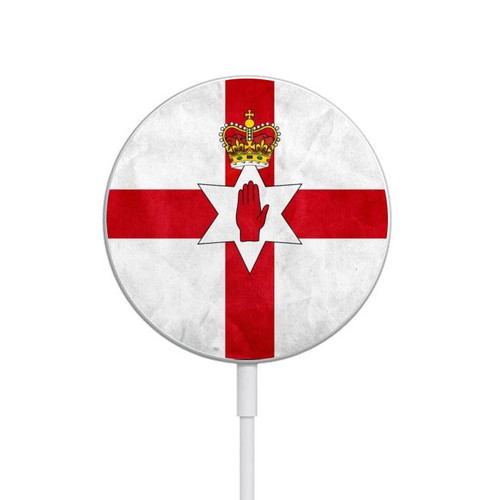 S2972 Northern Ireland Football Magnetic Wireless Charger Pad with MagSafe 15W for iPhone 16 15 14 13 12