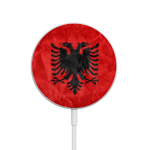 S2982 Albania Football Soccer Magnetic Wireless Charger Pad with MagSafe 15W for iPhone 16 15 14 13 12