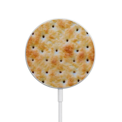 S2987 Cream Cracker Biscuits Magnetic Wireless Charger Pad with MagSafe 15W for iPhone 16 15 14 13 12