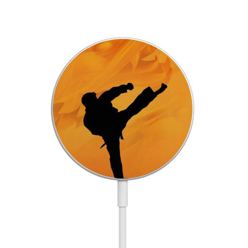 S3024 Kung Fu Karate Fighter Magnetic Wireless Charger Pad with MagSafe 15W for iPhone 16 15 14 13 12