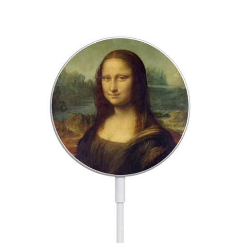 S3038 Mona Lisa Da Vinci Painting Magnetic Wireless Charger Pad with MagSafe 15W for iPhone 16 15 14 13 12