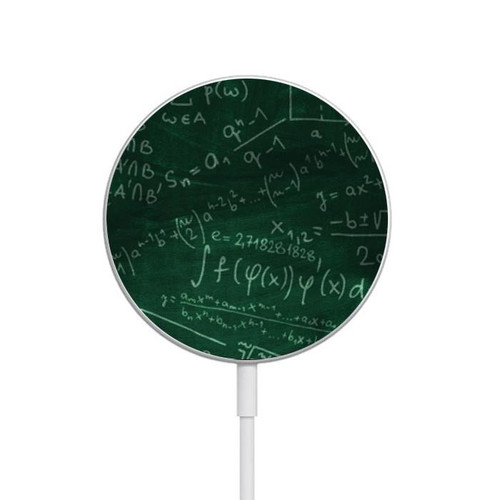S3190 Math Formula Greenboard Magnetic Wireless Charger Pad with MagSafe 15W for iPhone 16 15 14 13 12
