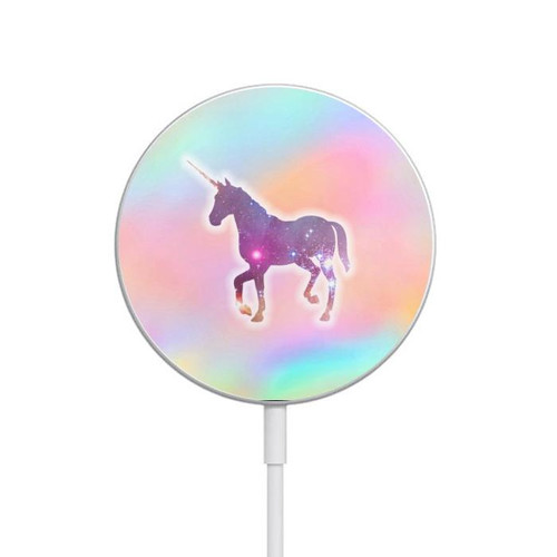 S3203 Rainbow Unicorn Magnetic Wireless Charger Pad with MagSafe 15W for iPhone 16 15 14 13 12