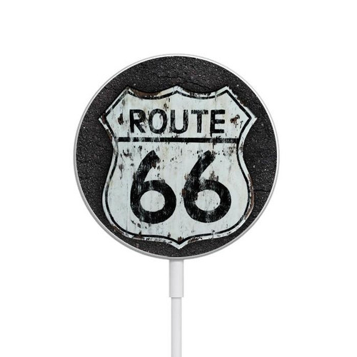 S3207 Route 66 Sign Magnetic Wireless Charger Pad with MagSafe 15W for iPhone 16 15 14 13 12