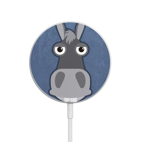 S3271 Donkey Cartoon Magnetic Wireless Charger Pad with MagSafe 15W for iPhone 16 15 14 13 12