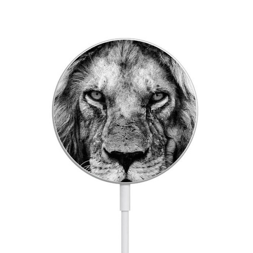 S3372 Lion Face Magnetic Wireless Charger Pad with MagSafe 15W for iPhone 16 15 14 13 12