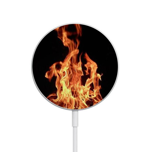 S3379 Fire Frame Magnetic Wireless Charger Pad with MagSafe 15W for iPhone 16 15 14 13 12