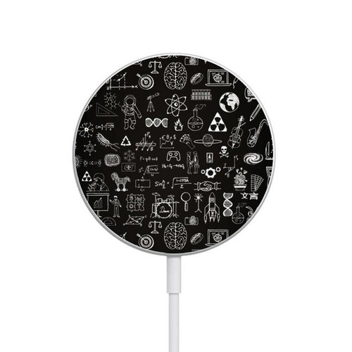 S3426 Blackboard Science Magnetic Wireless Charger Pad with MagSafe 15W for iPhone 16 15 14 13 12