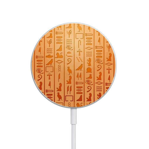S3440 Egyptian Hieroglyphs Magnetic Wireless Charger Pad with MagSafe 15W for iPhone 16 15 14 13 12