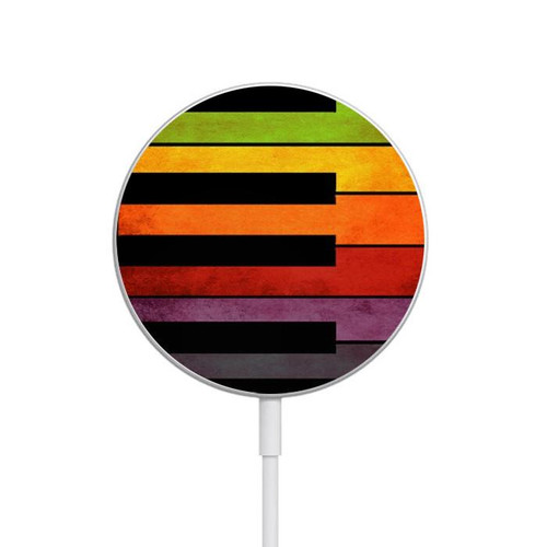 S3451 Colorful Piano Magnetic Wireless Charger Pad with MagSafe 15W for iPhone 16 15 14 13 12