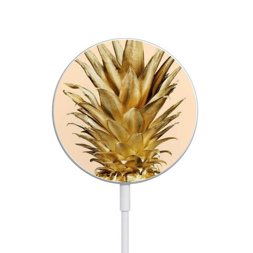 S3490 Gold Pineapple Magnetic Wireless Charger Pad with MagSafe 15W for iPhone 16 15 14 13 12