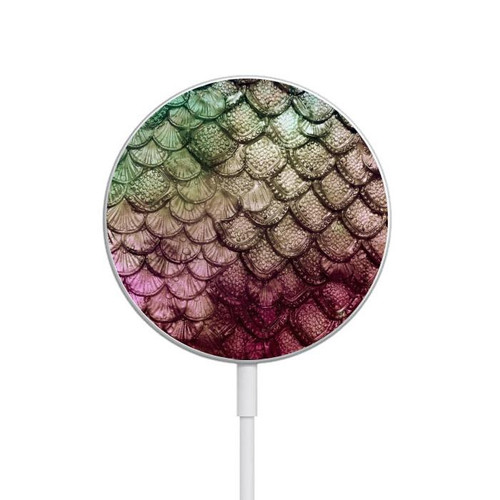 S3539 Mermaid Fish Scale Magnetic Wireless Charger Pad with MagSafe 15W for iPhone 16 15 14 13 12