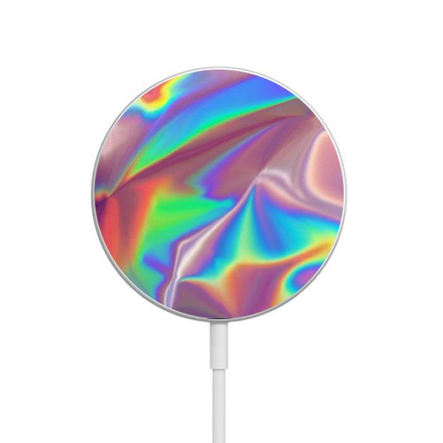 S3597 Holographic Photo Printed Magnetic Wireless Charger Pad with MagSafe 15W for iPhone 16 15 14 13 12