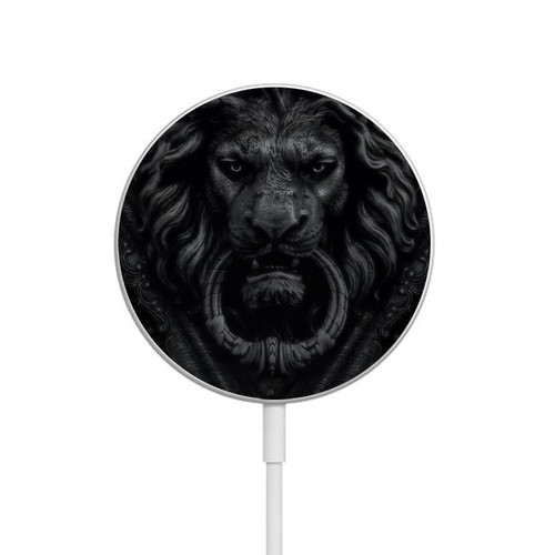 S3619 Dark Gothic Lion Magnetic Wireless Charger Pad with MagSafe 15W for iPhone 16 15 14 13 12