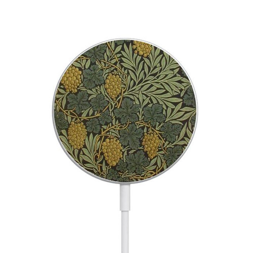 S3662 William Morris Vine Pattern Magnetic Wireless Charger Pad with MagSafe 15W for iPhone 16 15 14 13 12