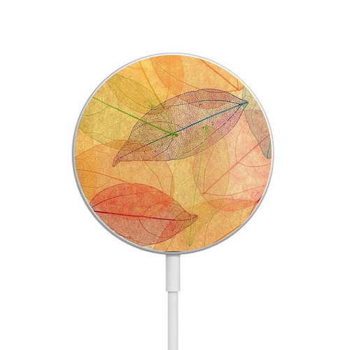 S3686 Fall Season Leaf Autumn Magnetic Wireless Charger Pad with MagSafe 15W for iPhone 16 15 14 13 12