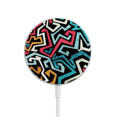 S3712 Pop Art Pattern Magnetic Wireless Charger Pad with MagSafe 15W for iPhone 16 15 14 13 12