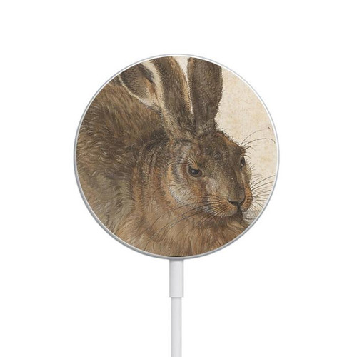 S3781 Albrecht Durer Young Hare Magnetic Wireless Charger Pad with MagSafe 15W for iPhone 16 15 14 13 12 S3781 Albrecht Durer Young Hare Magnetic Wireless Charger Pad with MagSafe 15W for iPhone 16 15 14 13 12