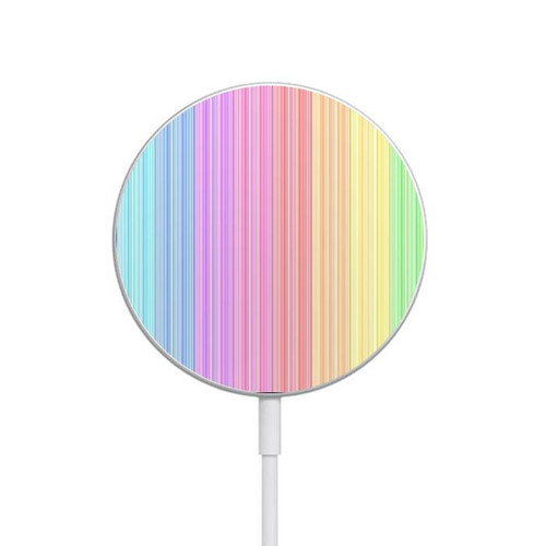 S3849 Colorful Vertical Colors Magnetic Wireless Charger Pad with MagSafe 15W for iPhone 16 15 14 13 12