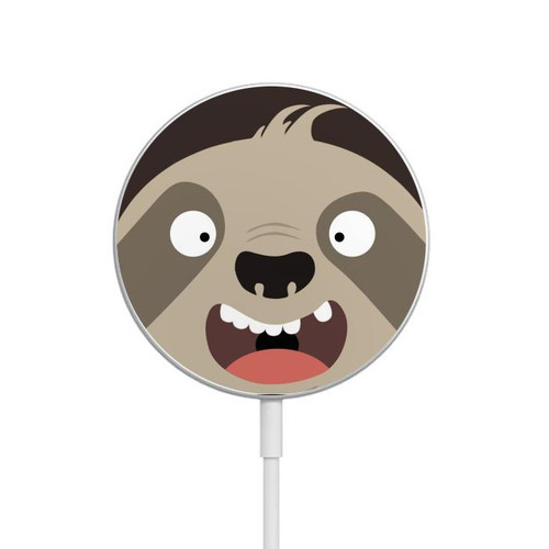 S3855 Sloth Face Cartoon Magnetic Wireless Charger Pad with MagSafe 15W for iPhone 16 15 14 13 12