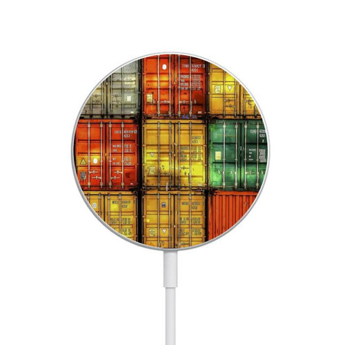 S3861 Colorful Container Block Magnetic Wireless Charger Pad with MagSafe 15W for iPhone 16 15 14 13 12
