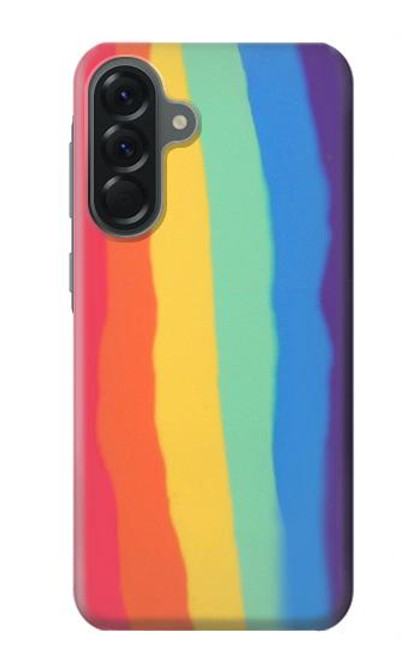 S3799 Cute Vertical Watercolor Rainbow Case For Samsung Galaxy A56