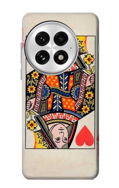 S3429 Queen Hearts Card Case For OnePlus 13
