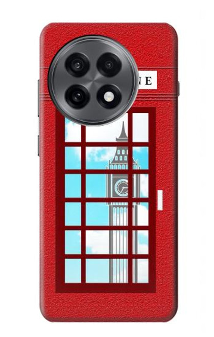 S2059 England British Telephone Box Minimalist Case For OnePlus 13R