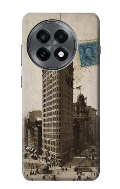S2832 New York 1903 Flatiron Building Postcard Case For OnePlus 13R