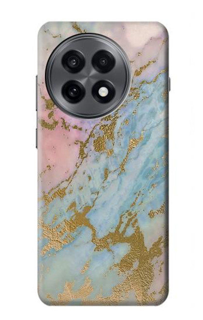 S3717 Rose Gold Blue Pastel Marble Graphic Printed Case For OnePlus 13R