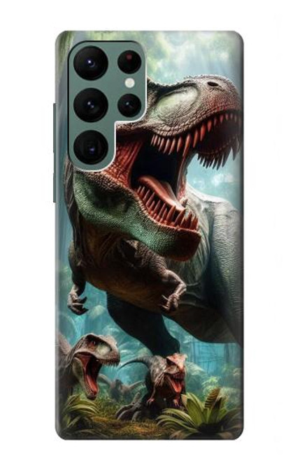 S4021 T-rex Dinosaur Jurassic Case For Samsung Galaxy S22 Ultra